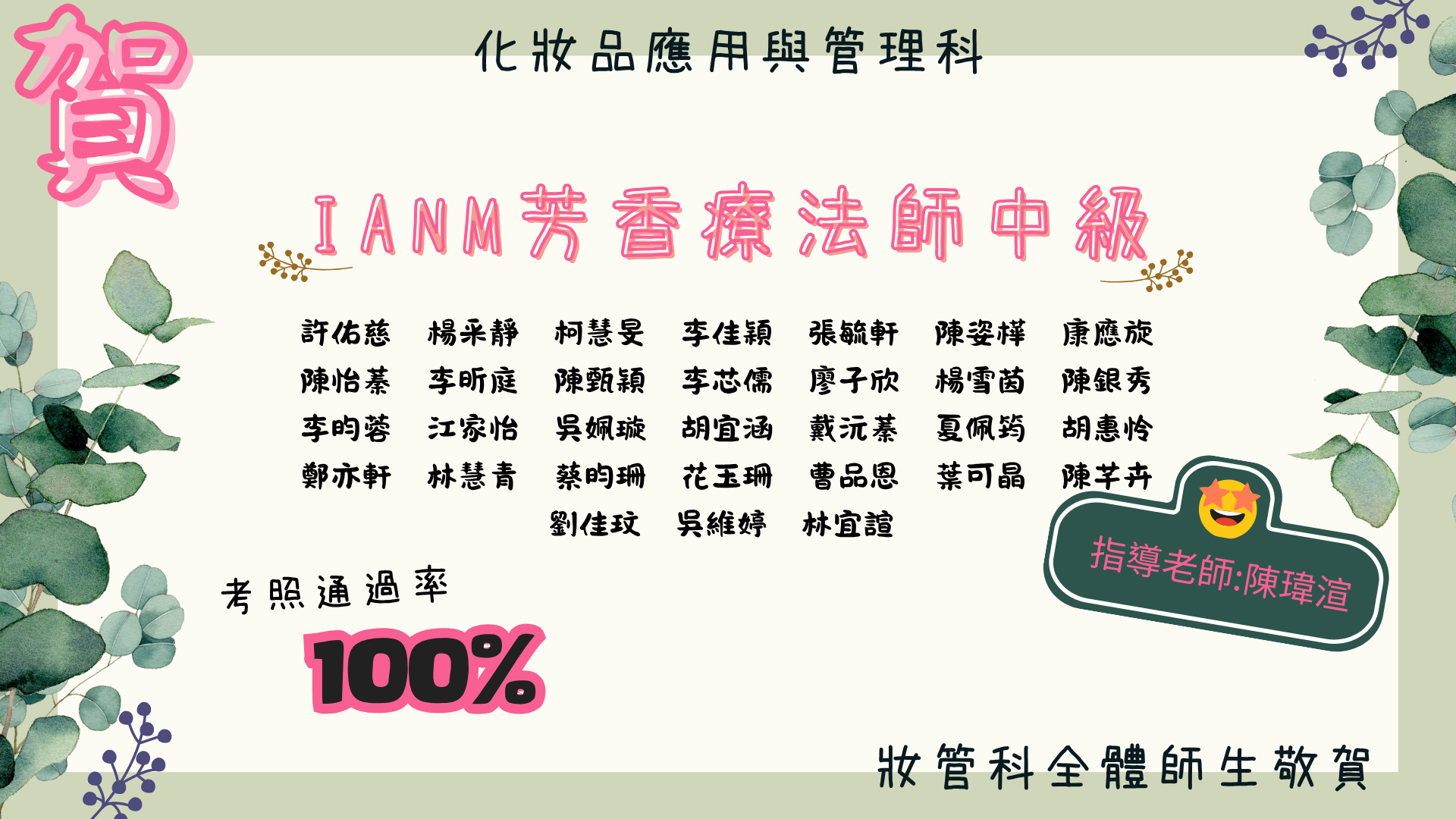 IANM芳香療法師中級 (1)